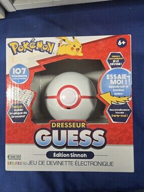 Pokemon Dresseur Guess Édition Sinnoh Electronic Game - White/Red (French)